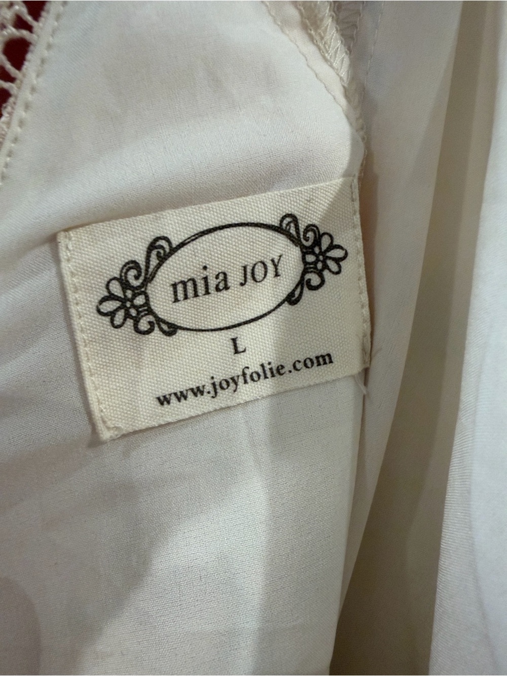 Joyfolie Cream Floral Ruffle Maxi Dress - Picture 2 of 4